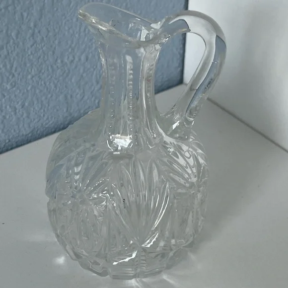 Cruet w/o stopper Zippered Feathered Medallion Snow Star - Picture 1 of 7